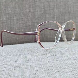 Silhouette Ladies Glasses/Eyeglasses Frame Burgundy/Clear M1793 54[]9 Austria